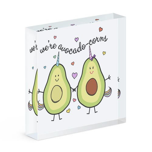 We'Re Avocadocorns Sottobicchiere Set Di 4 - Divertente Avocado