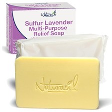Sulfur Soap Treatment w/Pure Lavender  Max-Strength Natural Relief for Acne,...