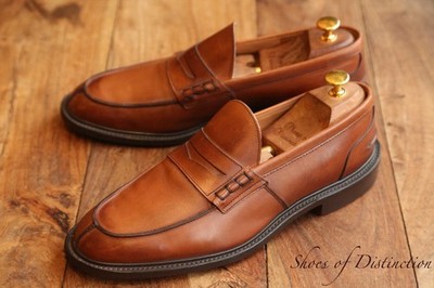 Trickers hellbraune Leder Penny Schuhe Halbschuhe Herren UK 9,5 EU 43,5 US 10,5