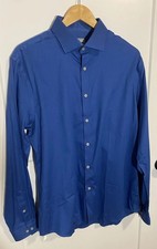 Men s Michael Kors Slate Blue Button Up Shirt 16 1/2 34-35 Brand New With Tags