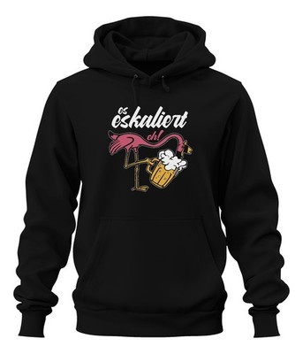 es eskaliert eh Flamingo Biergenuss Strandparty Saufen Mallorca Unisex Hoodie Ka