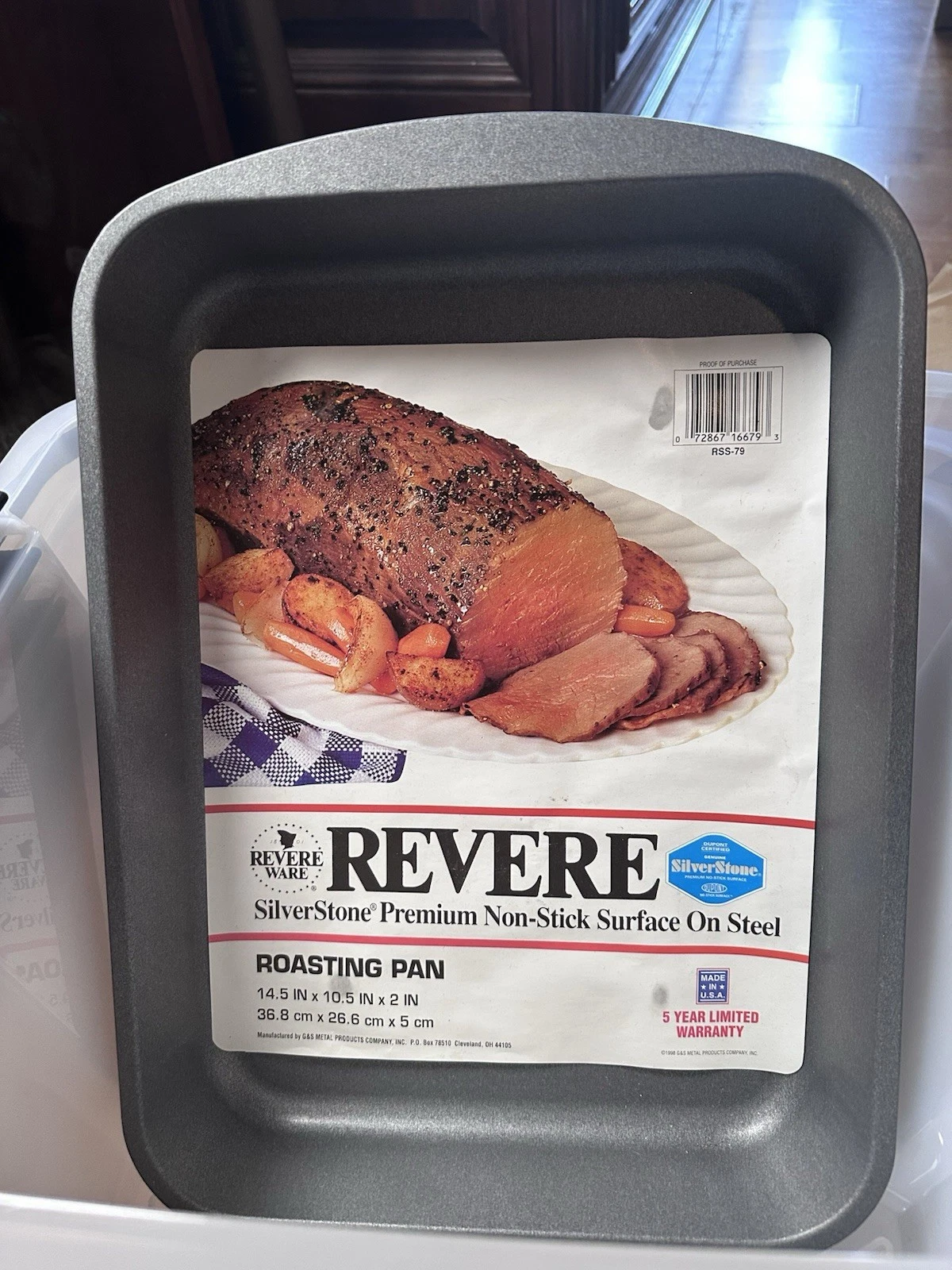 New Vtg Rever Bakeware Nonstick Steel Roasting Pan USA Made
Opens in a new window or tab