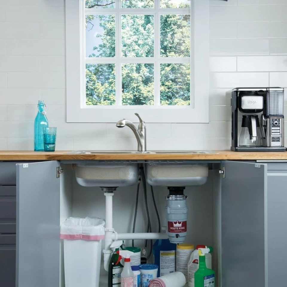 Waste King 1/2 HP High-Speed Motor Continuous Garbage Feed Disposal W/Power Cord - Image 3 of 4