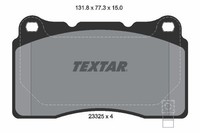 Textar Bremsbelagsatz, Scheibenbremse 2332501