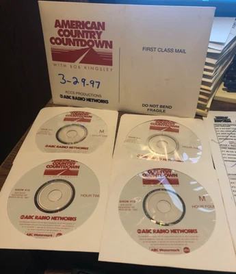 American Country Countdown with Bob Kingsley--May 31, 1997--4 CD set - Image 1 of 2
