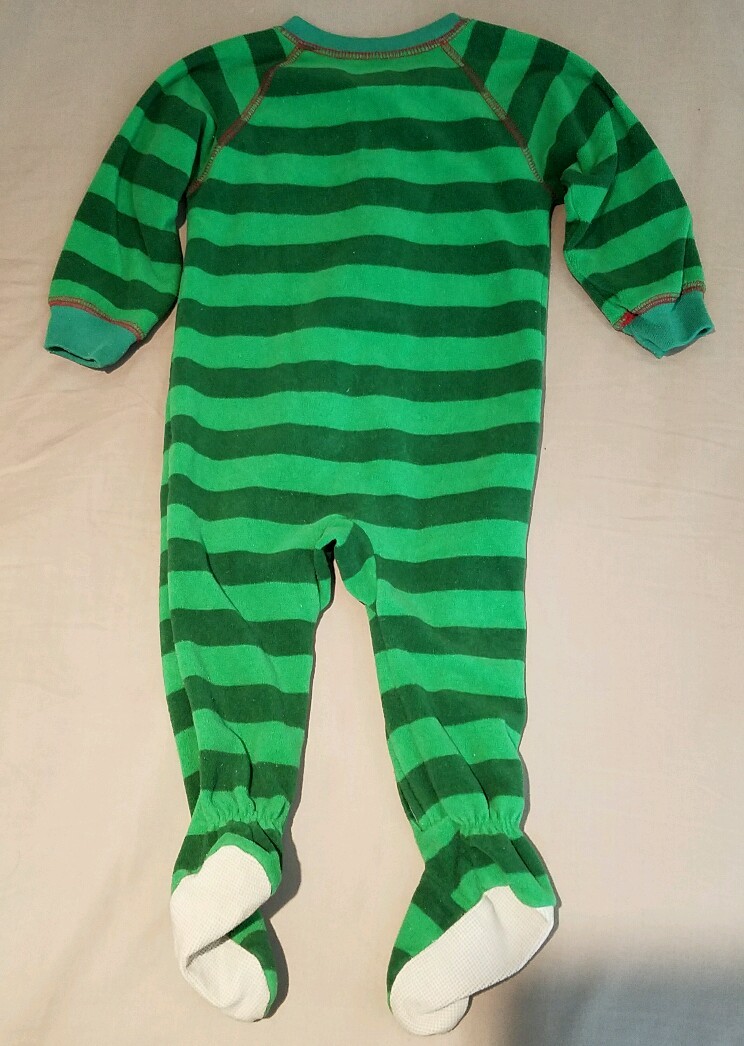 toddler warm holiday Christmas footed pajamas 12 months eBay
