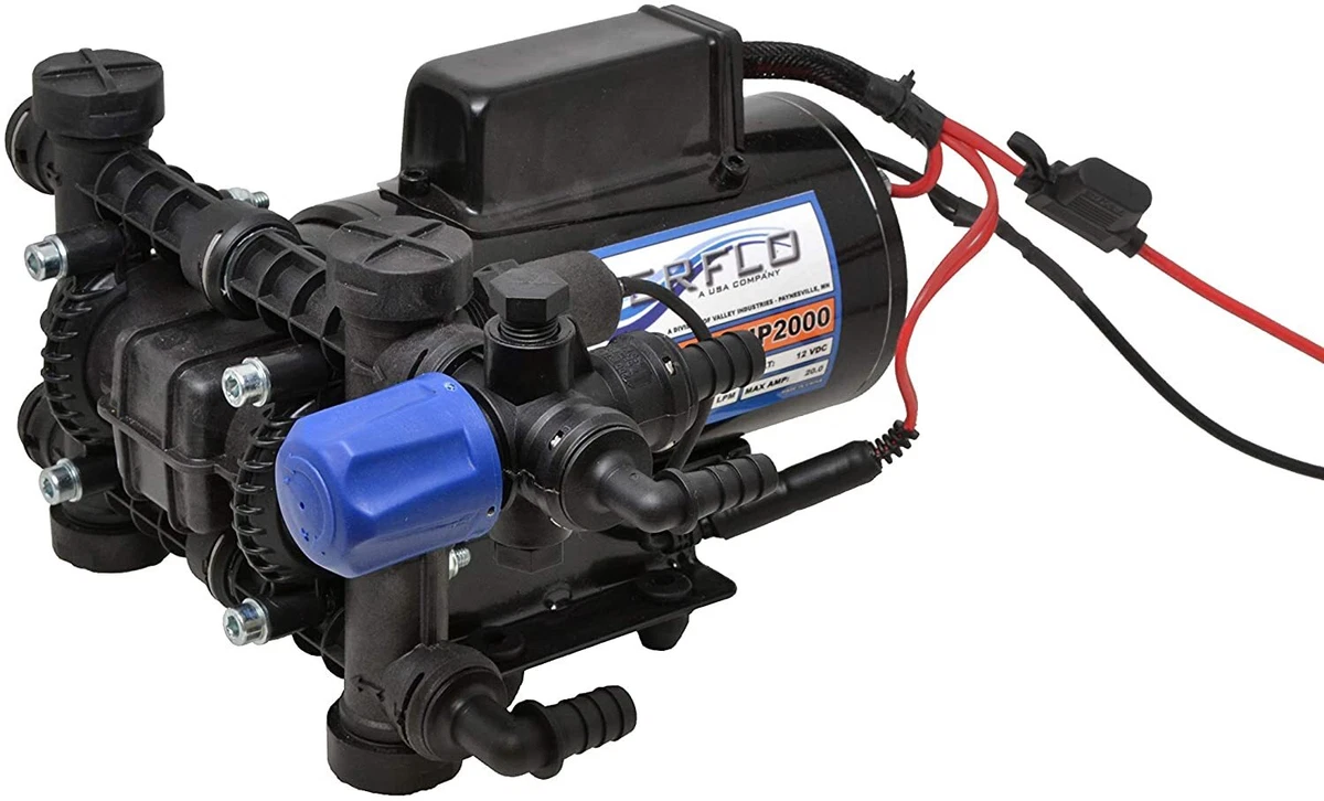 Everflo High Pressure Plunger Pump 12 Volt 2 GPM 200 PSI with 6 Common  Fittings | eBay