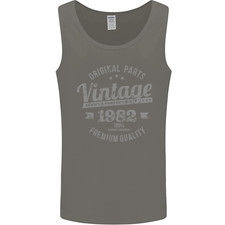 Vintage Year 43rd Birthday 1982 Mens Vest Tank Top