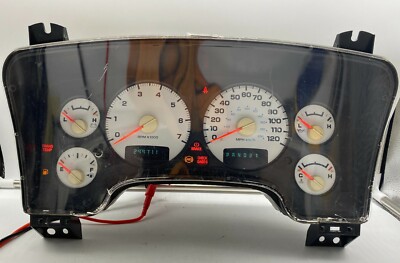 2003 DODGE RAM 1500 USED DASHBOARD INSTRUMENT CLUSTER FOR SALE (MPH)