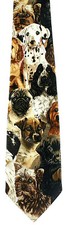 Puppy Faces Men's Necktie Dog Puppies Dogs Pet Novelty Animal Neck Tie