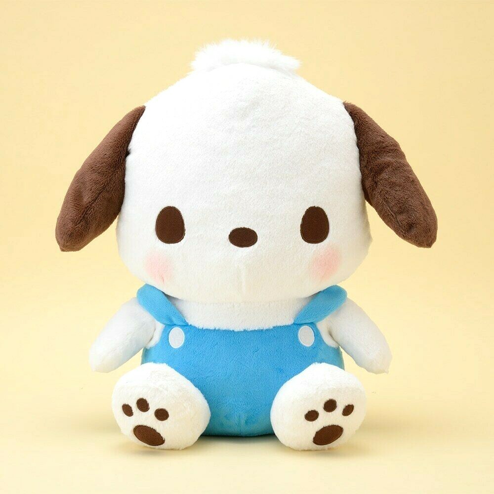 RARE Sanrio Pochacco Giga Jumbo BIG Overalls Plush doll
