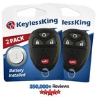 2 New Replacement Remote Start Keyless Entry Key Fob Control for 15913421