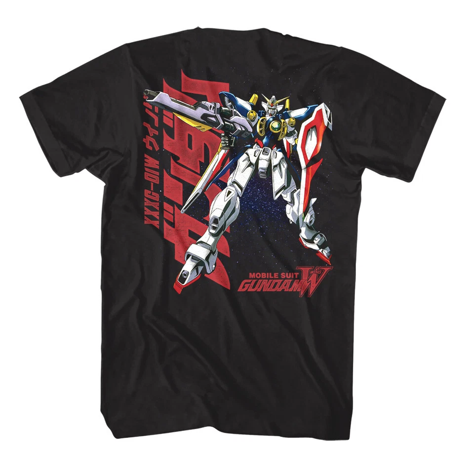 Camiseta para hombre Gundam Wing XXXG-01W anime japonés dibujos animados traje móvil Foto 3 de 4