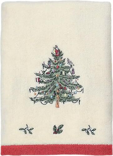 Spode - Hand Towel, Soft & Absorbent Cotton, Holiday 16"W x 28"L (Pack of 1) - Picture 2 of 3