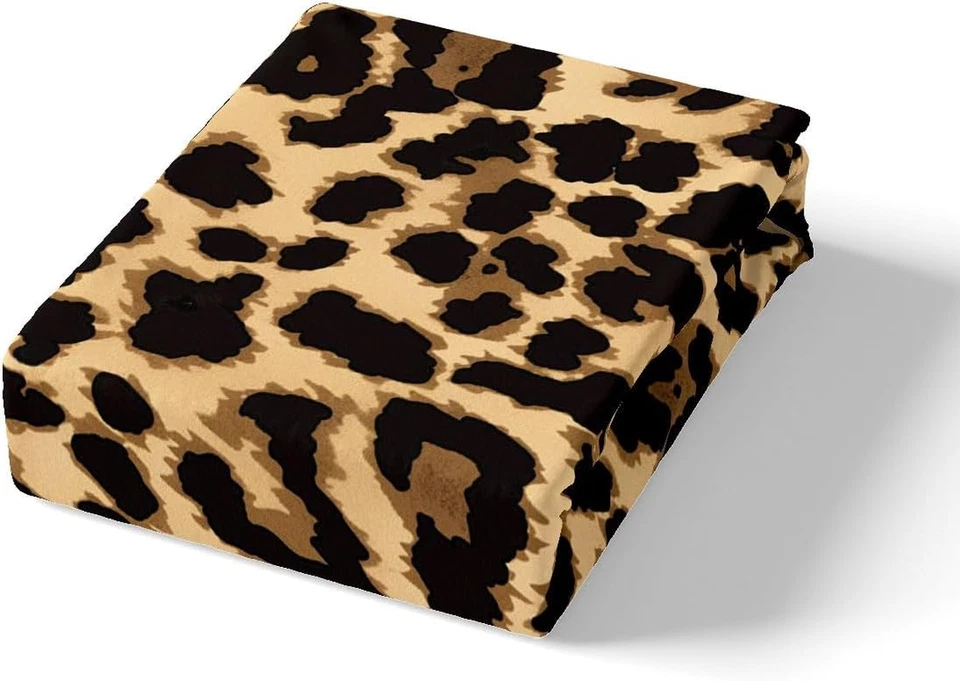 Juego de funda nórdica con estampado de leopardo de safari tamaño doble con estampado de guepardo Foto 4 de 4