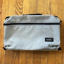 30 CASSETTE TAPE CASE LEBO VOYAGER VINTAGE STORAGE FRONT POCKET GRAY