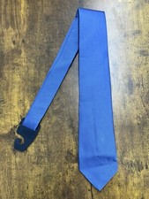 Brooks Brothers Textured Blue Tie W/ Striped Design 100 Silk Men's Necktie 57"