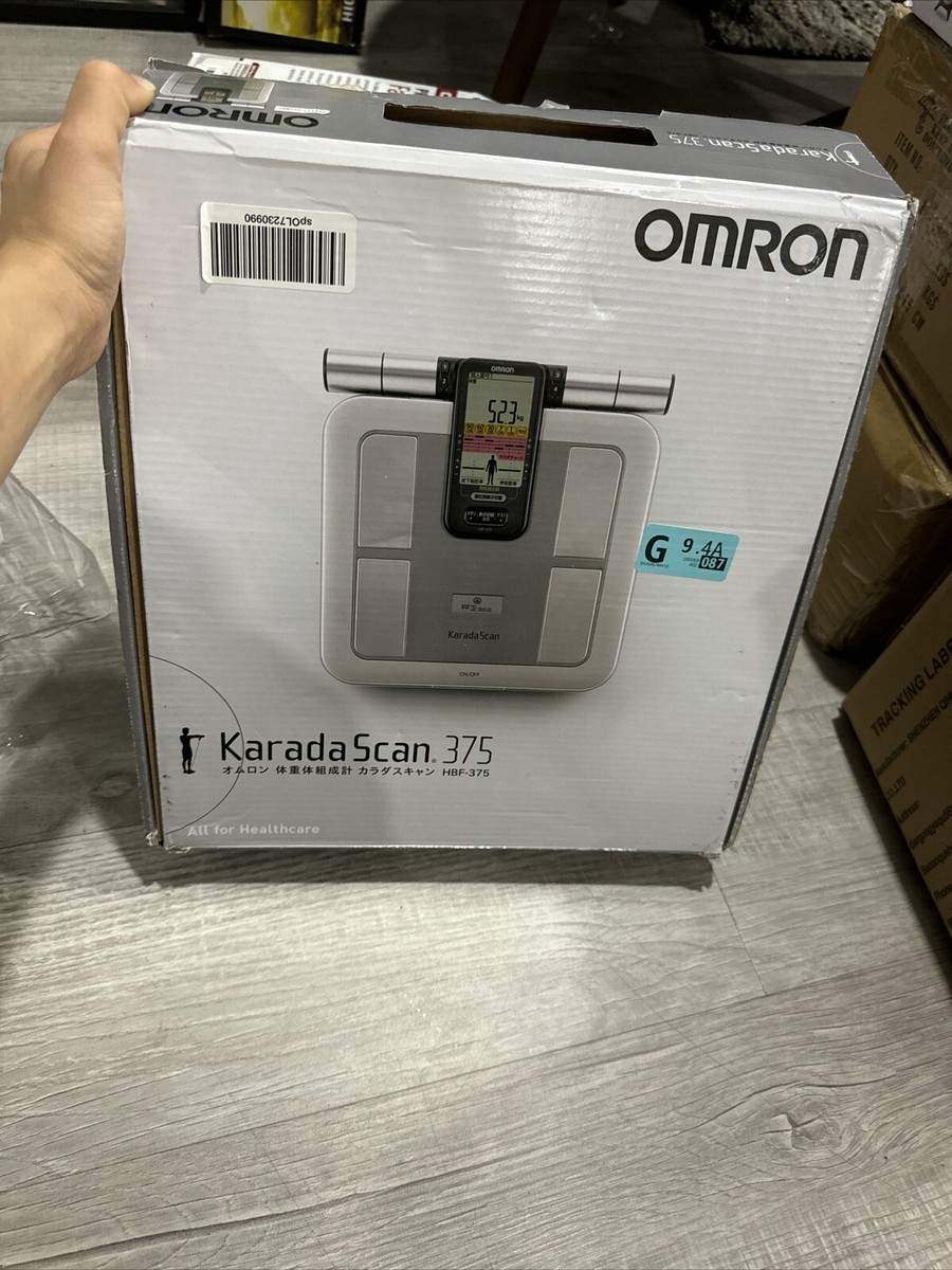 ほぼ新品　OMRON KaradaScan 体脂肪計 HBF-375 Omron HBF-375 KARADA Scan Body Composition JAPANESE