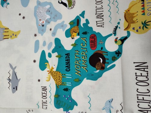 1 Yd Hello World By Abi Hall Moda Fabrics Woven Cotton Fabric - Picture 6 of 6