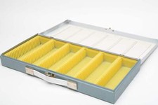 Smith Victor metal slide sorter holds 150 slides w/Plastic insert