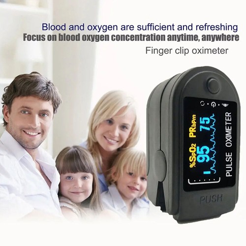 Medical Digital Finger Clip Pulse Oximeter SpO2 Heart Rate Monitor Blood Oxygen - Picture 10 of 12