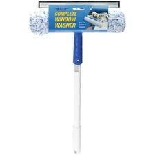 Ettore Complete Window Cleaner with 16 Pole-2 in 1 Combo Tool Squeegee, and
