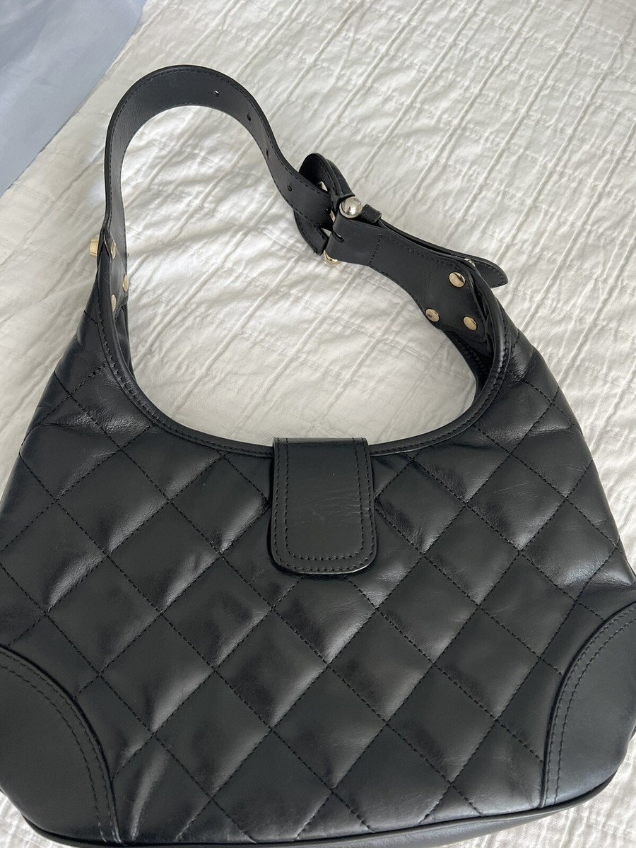 バッグ Burberry Quilted Hobo Shoulder Bag Black Burberry Black Quilted Leather Hobo Bag | Yoogi's Closet