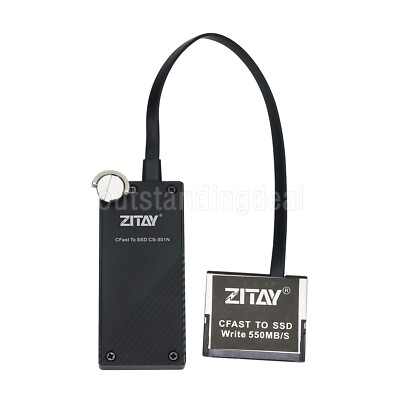 CFAST to SSD MSATA Card Adapter for CANON URSA Mini 1DX II XC10 Z CAM E2 4K os67