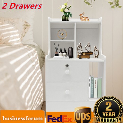 2 Schubladen Schlafzimmer Nachtschrank Möbel Nachttisch Beistelltisch Nachttisch