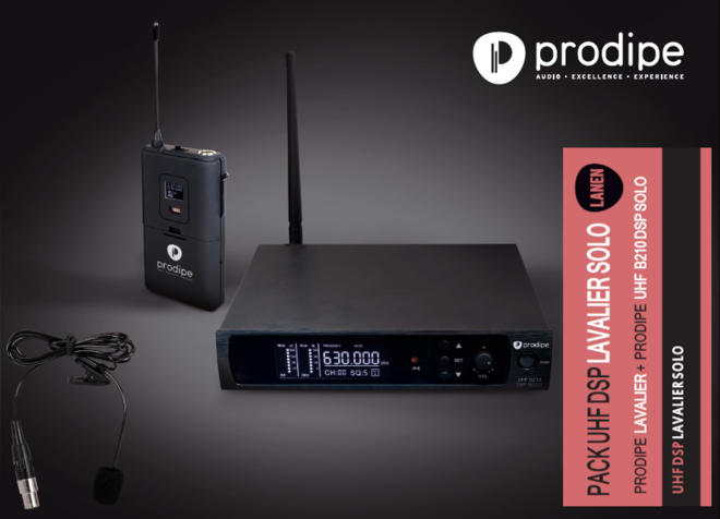 Prodipe PROUHFLAVASOLO  Sistema con microfono wireless professionale UHF 1x100 f