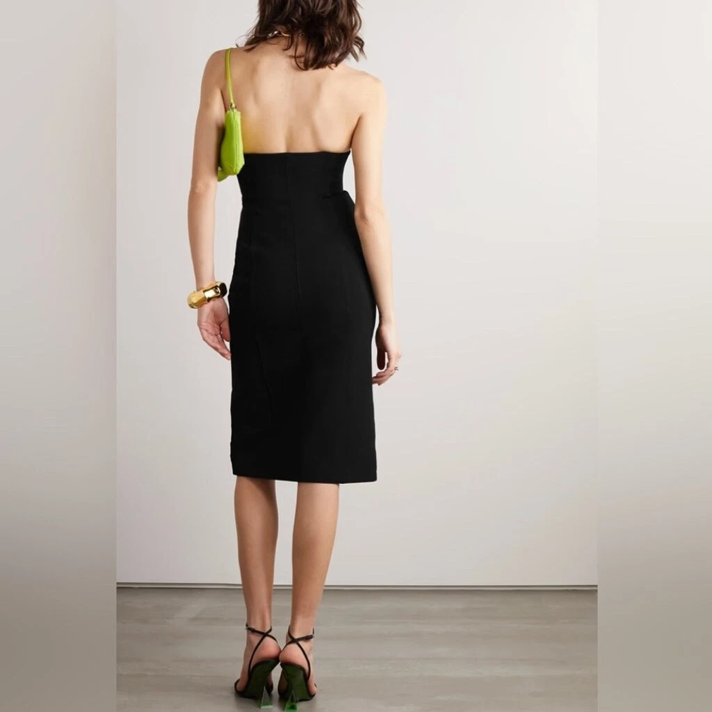 Abito midi in crepe OFF WHITE Ablohland