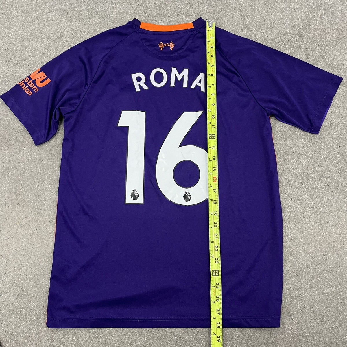 Liverpool 2018/19 Away New Balance Soccer Jersey Roma Size M AZ2