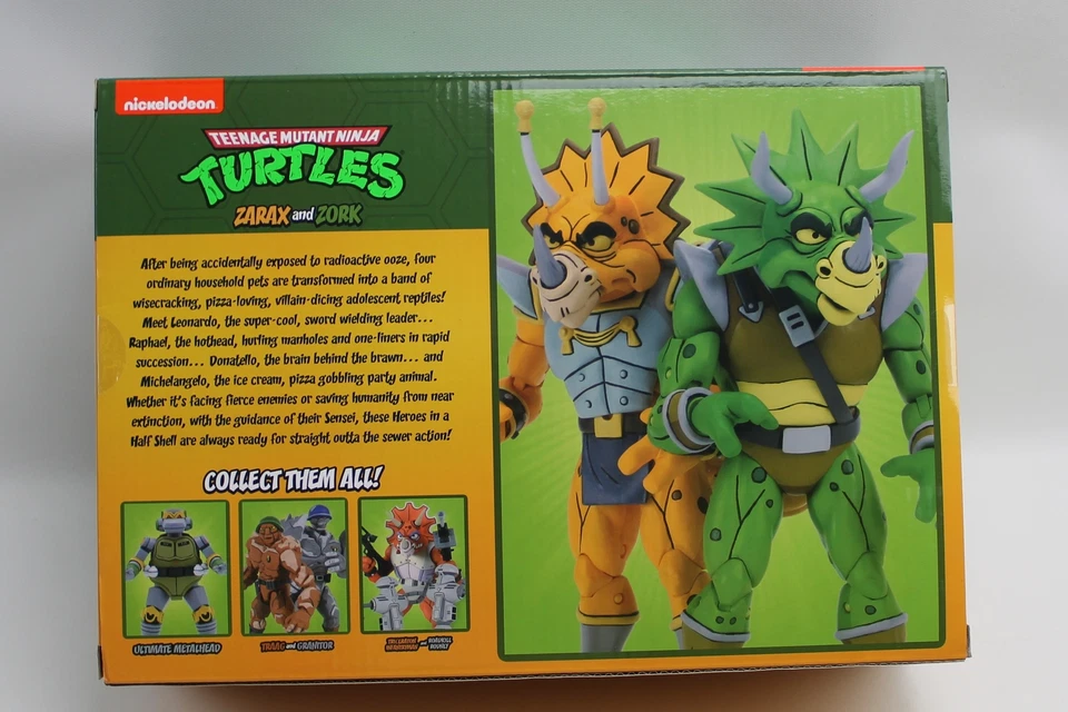 TMNT Teenage Mutant Ninja Turtles NECA Zarax & Zork Action Figures Foto 2 de 2