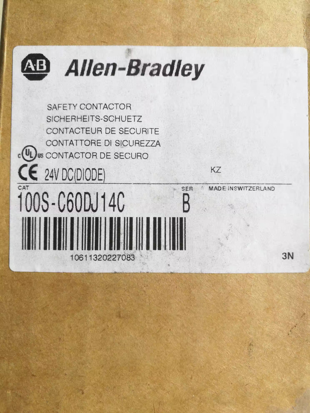 1pcs New AB contactor 100S-C60DJ14C n box #F22