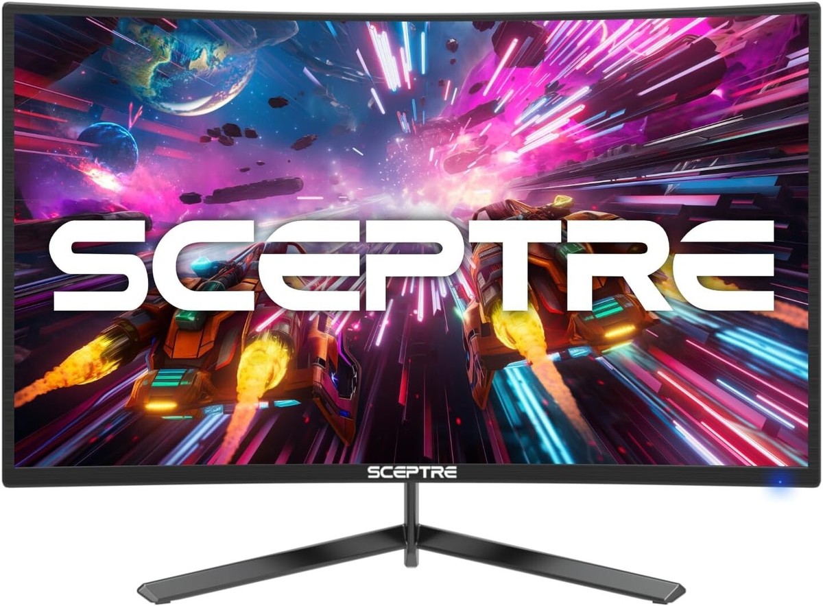 【Sergio Kawaguchi】SCEPTRE ゲーミングモニター 24- HDMI Sceptre inch Curved Gaming Monitor 1080p up to 165Hz