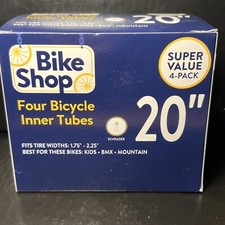 Lot Of 4 Bike Shop Bicycle Inner Tube, Schrader Valve 20" X 1.75-2.25" Ship Free
