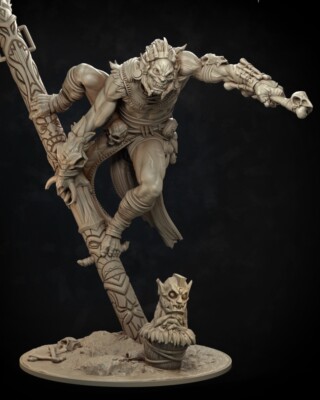 Judgement Haksa Miniature Resin Figure Board game NEW Creature Casters