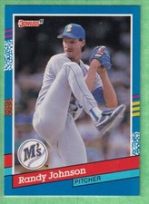 1991 Donruss #134.1 Randy Johnson (Right Border has Yellow Stripes) Mariners
