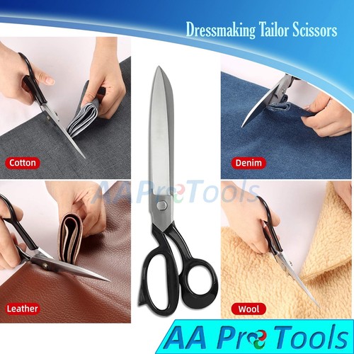 2 Tailors Cutting Fabric Heavy Duty Scissors Leather Cutting Industrial 7"+ 8" - Picture 5 of 5