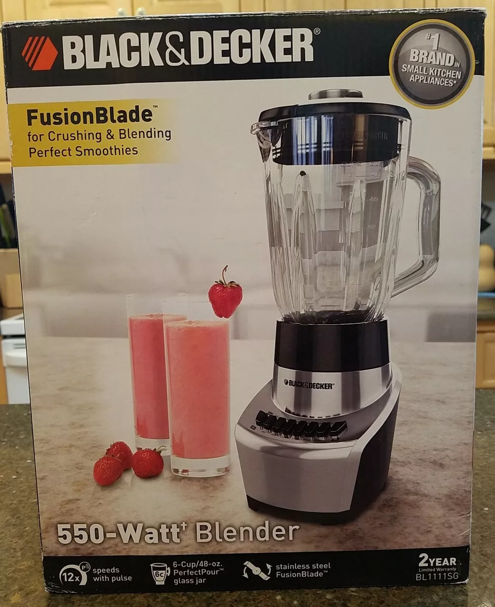 BLACK+DECKER 40-oz Black 550-Watt Pulse Control Blender in the Blenders  department at