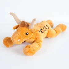 Wishpets Flops Texas Longhorn Bull Cow #82065TX 13" Plush 2010 Stuffed Mascot