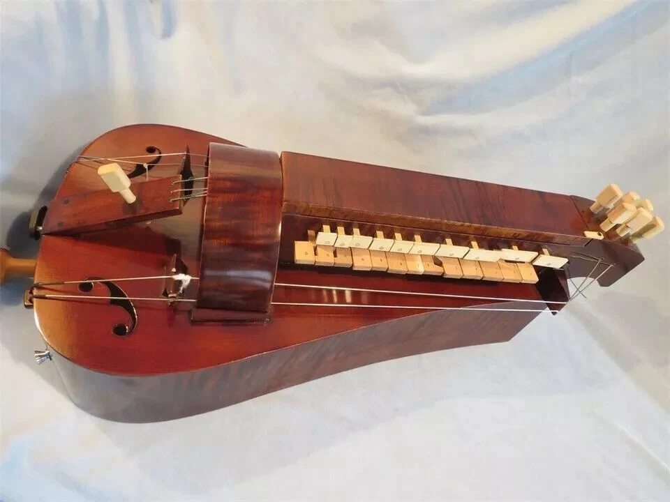 Hand Made 6 strings 24 keys Hurdy Gurdy,Whole Maple wood#2 - Image 2 of 4