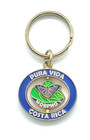 Vintage Pura Vida Costa Rica Butterfly Revolving Keychain Keyring — photo 1