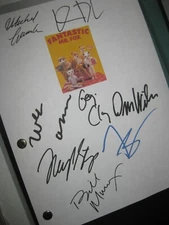 Fantastic Mr. Fox Signed Film Script Wes Anderson George Clooney Bill Murray RPT