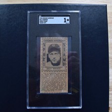 1936 Billy Herman Cubs Chicago American Sport Stamp SGC 1 HOF Pop 1 None Higher