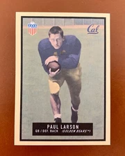 Paul Larson Custom Art Football Card 1951 Topps Magic Design Cal QB NFL