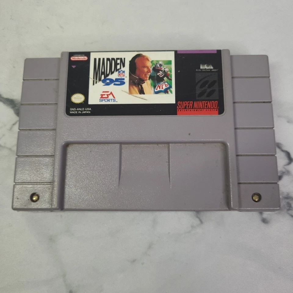 Madden NFL 95 (SNES, Super Nintendo, 1995) Протестировано/Работает (1995) - Изображение 2 из 4