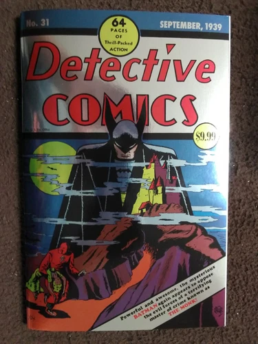 DETECTIVE COMICS #31 SEPTEMBER 1939 BATMAN DC COMIC FOIL CHROME COVER REPRINT