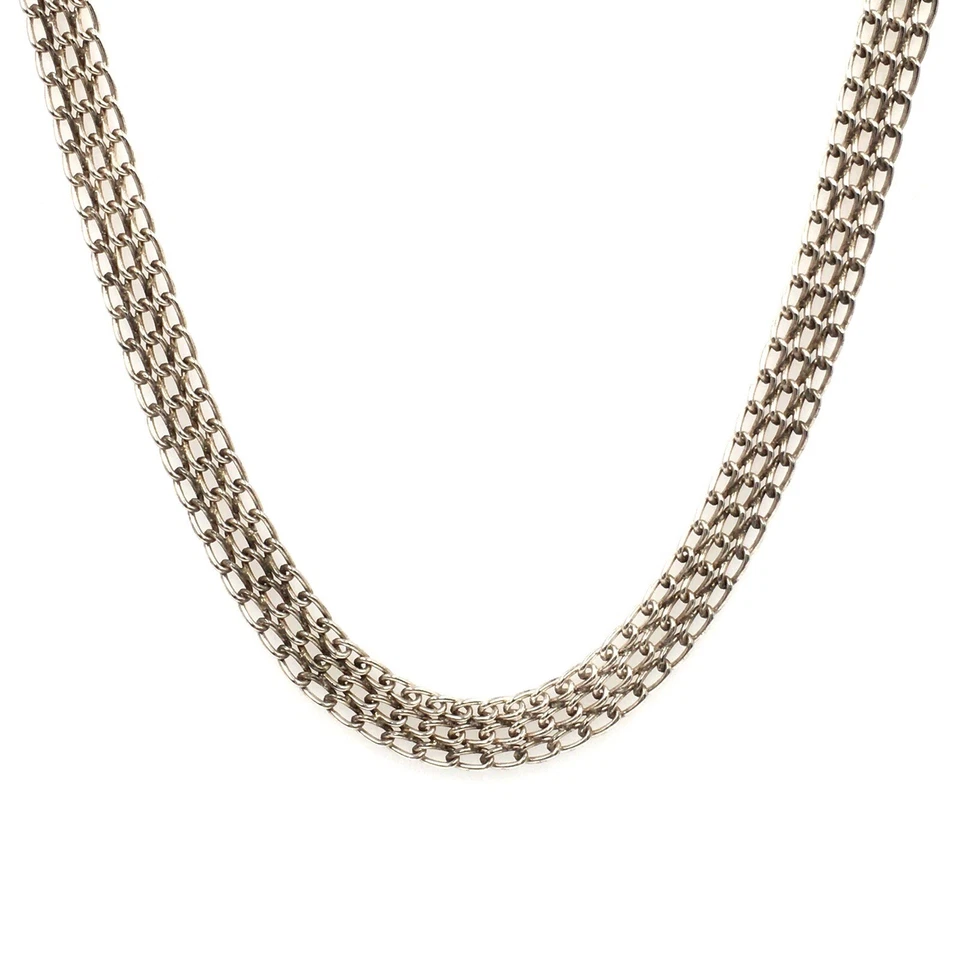 Catena in argento 47 cm 835 catena in argento massiccio 8,7 mm collana gioiel... - Immagine 3 di 4