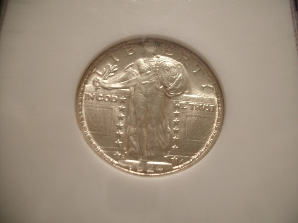 1924 D STANDING LIBERTY QUARTER - NGC MS 66 - NICE STRIKE & ORIGINAL MINT LUSTER - Image 3 of 4